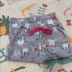 Carter’s Gray Snowman Pajamas 2T